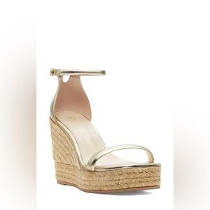 Stuart Weitzman Nudist Espadrille Wedge Sandals